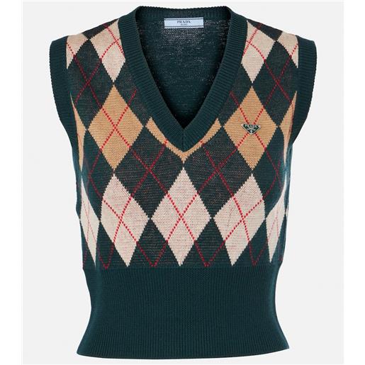 Prada gilet in lana vergine