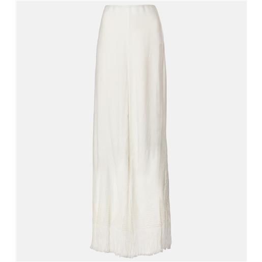 Stella McCartney pantaloni a gamba larga con frange