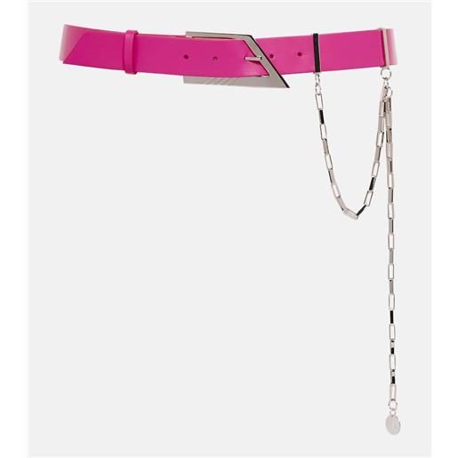 The Attico cintura in pelle con catena