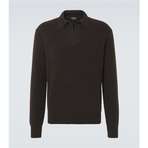 Zegna polo in cashmere