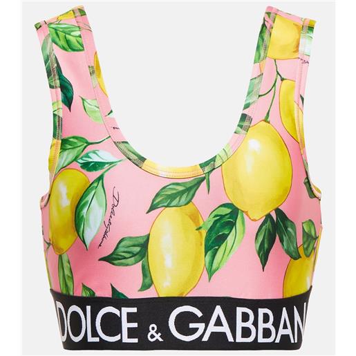 Dolce&Gabbana top sportivo con stampa