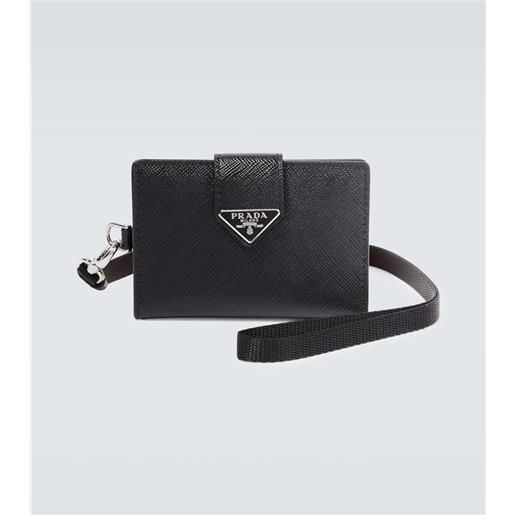 Prada portacarte in pelle saffiano