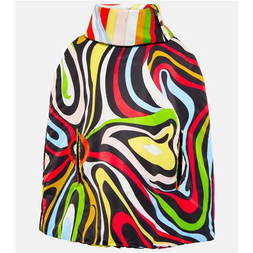 Pucci x fusalp - poncho marmo