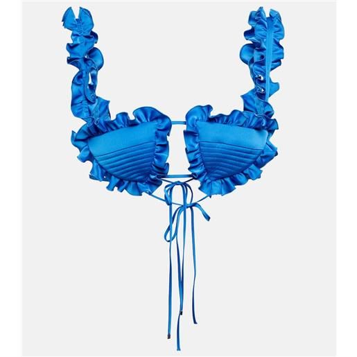 The Attico bralette glory in raso con volant