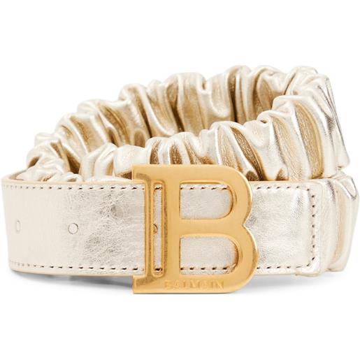 Balmain Kids cintura in pelle con logo