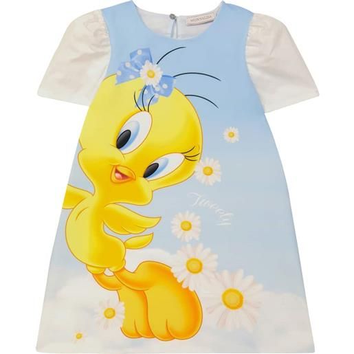 Monnalisa abito in crãªpe con stampa