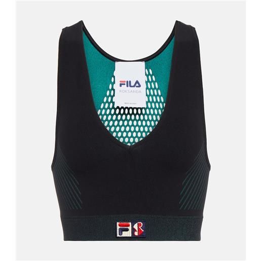 Roksanda x fila - top sportivo in jersey