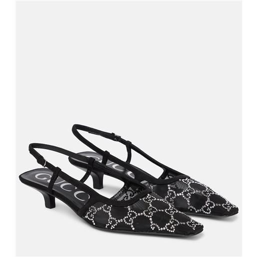 Gucci pumps slingback Gucci demi con cristalli