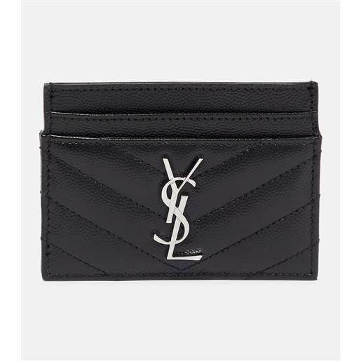 Saint Laurent portacarte cassandre in pelle
