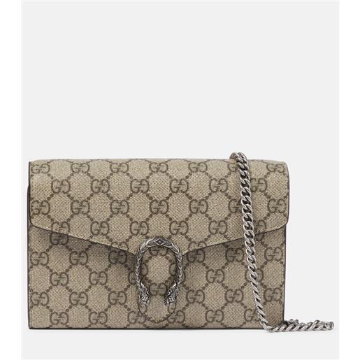 Gucci clutch portafoglio dionysus in canvas gg supreme