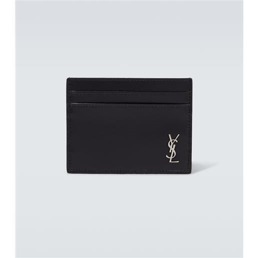 Saint Laurent portacarte tiny cassandre in pelle