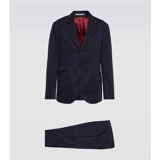 Brunello Cucinelli completo in gabardine di cotone e cashemre