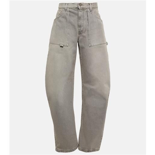 The Attico jeans oversize a vita media