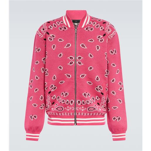 Alanui bomber bandana in cotone jacquard