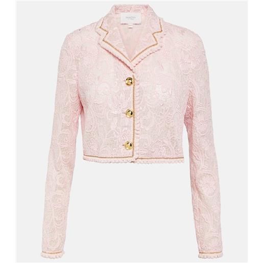 Giambattista Valli giacca cropped in pizzo