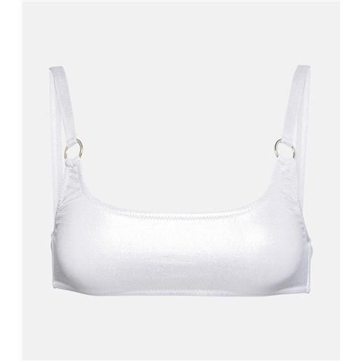 Melissa Odabash top bikini bari metallizzato