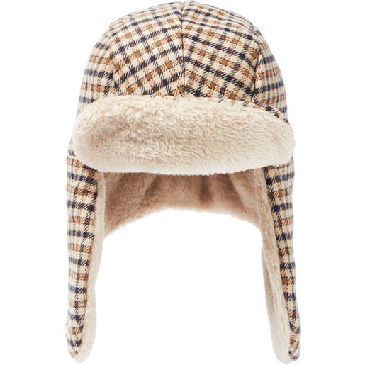 Il Gufo cappello in misto cotone a quadri