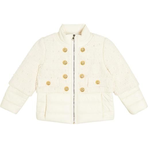 Balmain Kids giacca imbottita in tweed