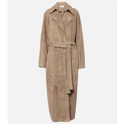 The Row cappotto poseidone in suede
