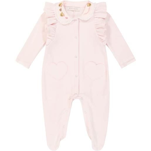Monnalisa baby - jumpsuit corta in misto cotone