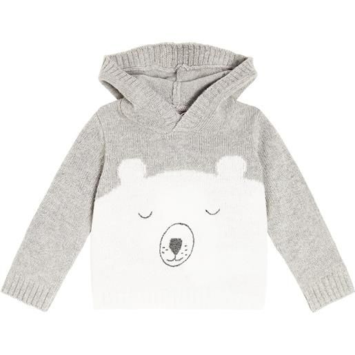 Il Gufo baby - felpa in lana con cappuccio