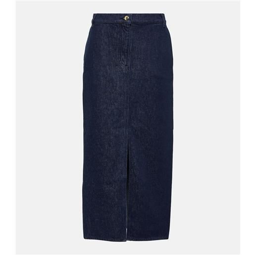 Magda Butrym gonna lunga di jeans a vita bassa