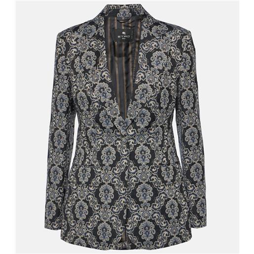 Etro blazer in jacquard lamã©