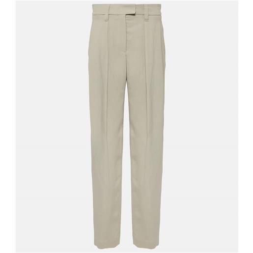 Brunello Cucinelli pantaloni a gamba larga in twill