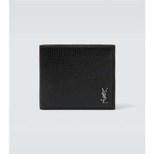 Saint Laurent portafoglio tiny cassandre east/west in pelle