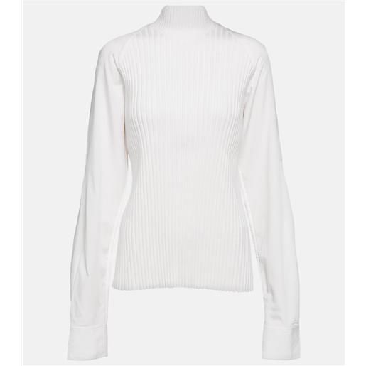 Toteme dolcevita in misto lana a coste