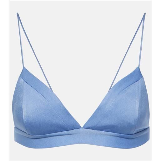 Alex Perry top a triangolo in crãªpe di raso