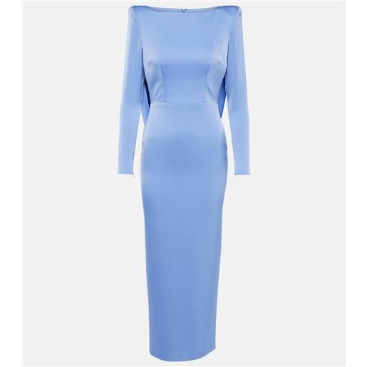 Alex Perry abito midi in crãªpe di raso