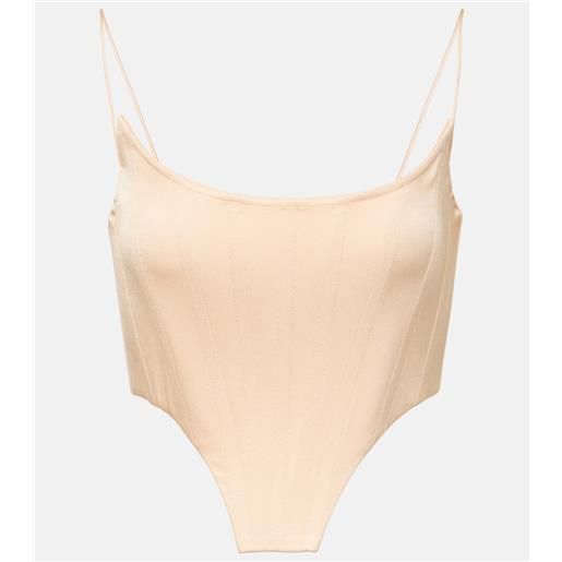 Alex Perry bustier in raso
