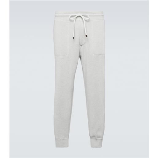 Brunello Cucinelli pantaloni sportivi in cotone a coste