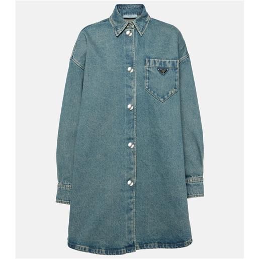 Prada abito chemisier di jeans oversize