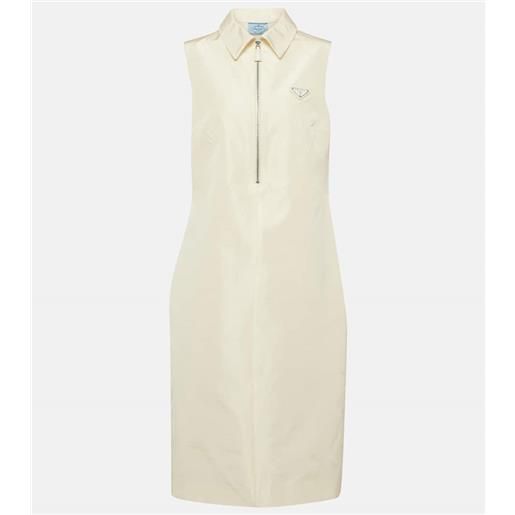 Prada abito midi in misto seta