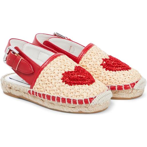 Stella McCartney Kids espadrillas con intarsio