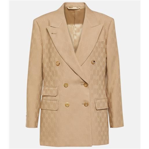 Gucci blazer in jacquard di lana gg