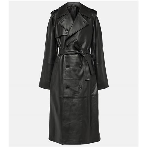 Wardrobe.NYC trench in pelle