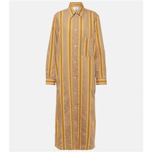 Toteme abito chemisier in misto cotone jacquard