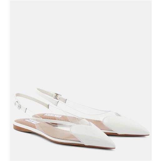 Alaia alaã¯a ballerine slingback le cåur in vernice e pu