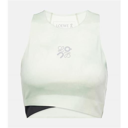 Loewe x on - top cropped performance con logo