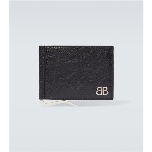 Balenciaga portafoglio monaco in pelle