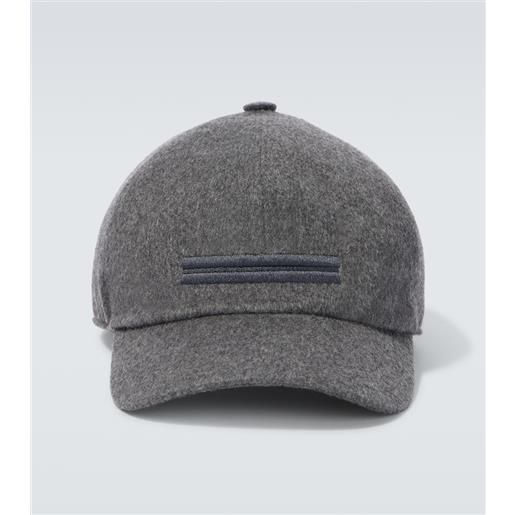Zegna cappello da baseball in cashmere