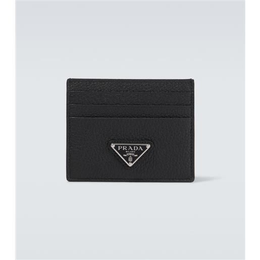Prada portacarte in pelle con logo