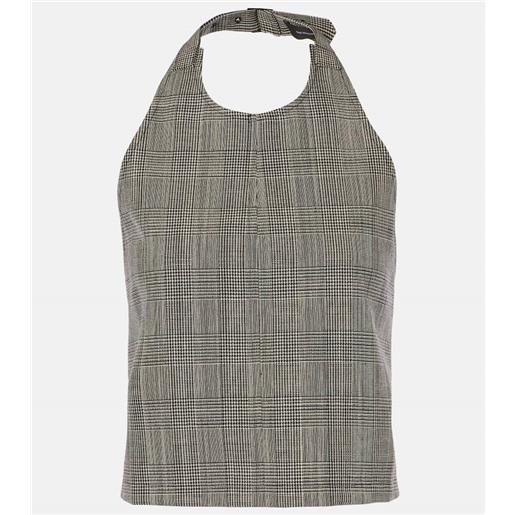 Wardrobe.NYC top in lana con schiena scoperta