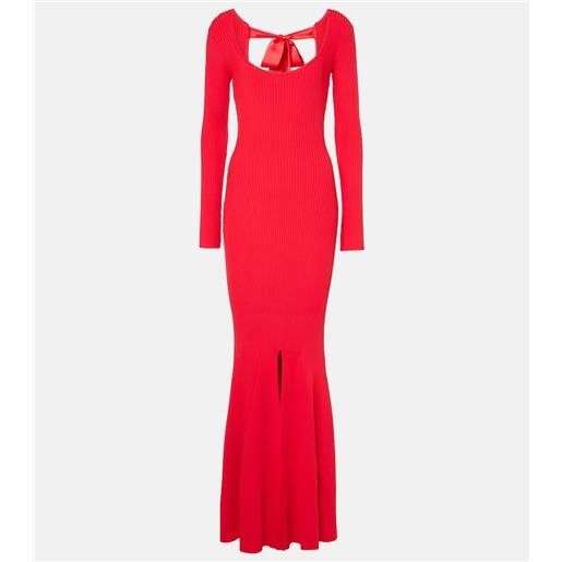 David Koma abito lungo in maglia a coste