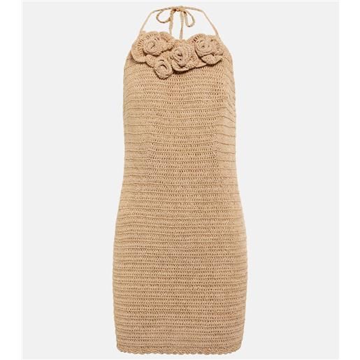 Magda Butrym miniabito in crochet di misto cotone