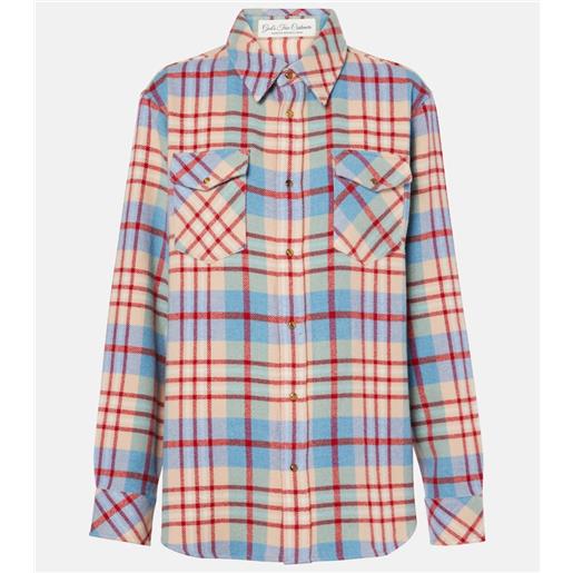 God's True Cashmere camicia alâs run in cashmere a quadri