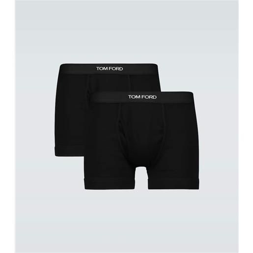 Tom Ford set di 2 boxer in misto cotone